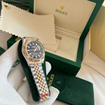 Rolex Datejust Bicolor Gold Black SWISS