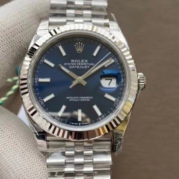 ROLEX DATEJUST BLUE DIAL 41mm CLON CLEAN FACTORY ETA cal. 3235 126334