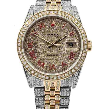 Rolex Datejust Steel and Yellow Gold Diamond Dial