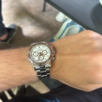 Rolex Daytona čelik 116520 white dial
