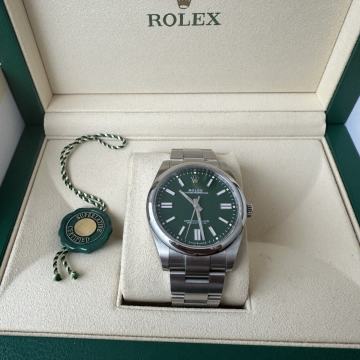 Rolex Oyster Perpetual 41 zeleni