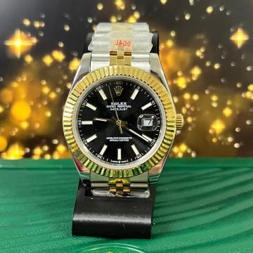 Rolex Datejust Bicolor Gold Black SWISS
