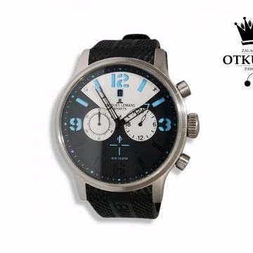 RUČNI SAT JACQUES LEMANS SPORTS 1-1668 - 48 mm / R1, RATE !!