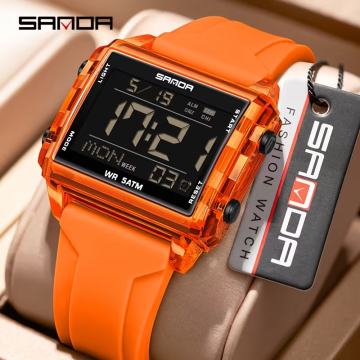 SANDA ultra tanki minimalistički muški vodootporni digitalni sat