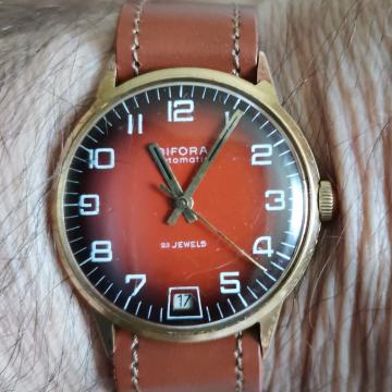 SAT "BIFORA" AUTOMATIC BICOLOR-23 JEWELS-GERMANY