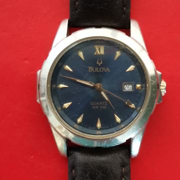 SAT "BULOVA" QUARTZ SWISS-ETA 955.412-7 JEWELS-WR100 METARA