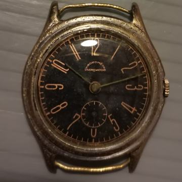 SAT CHRONOMETRE "JVERIA"  WATCH 15 JEWELS  VOJNI TIP SWISS 1940. GOD