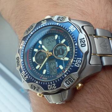 SAT "CITIZEN" PROMASTER TERMOMETRO TITANIUM JAPAN