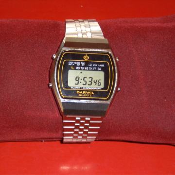 SAT "DARWIL" LCD CHRONOGRAPH