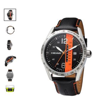 Sat head ATHENS 2 43,5mm Black/Orange