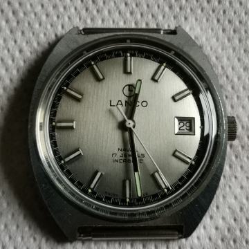 SAT "LANCO" NAVAL 17 JEWELS INCABLOC-SWISS-TISSOT 782-1-TOP STANJE