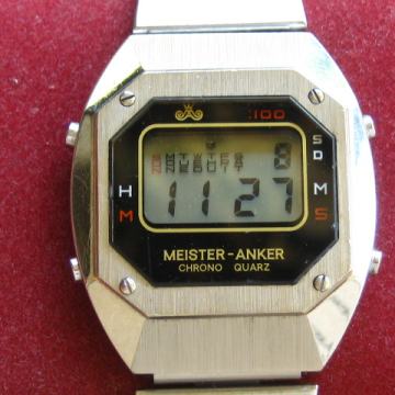 SAT "MEISTER ANKER" K100 LCD CHRONO QUARTZ-MINT STANJE