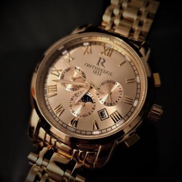 sat ručni GOLD CHRONOGRAPH AUTOMATIC nov