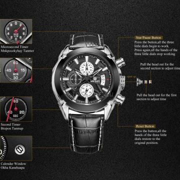 ★ Megir, Benyar i Shark Black muški satovi - NOVO! ★