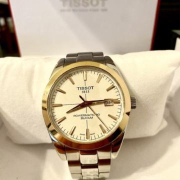Sat Tissot Gentleman Powermatic 80 Silicium 18k Real Gold