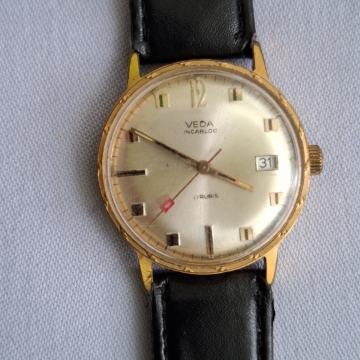 SAT - VEDA. Sa datumom. 17 rubis-radi. Stari navijač. Mob