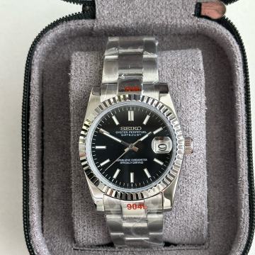 Seiko MOD Datejust Black Oyster **NOVO**