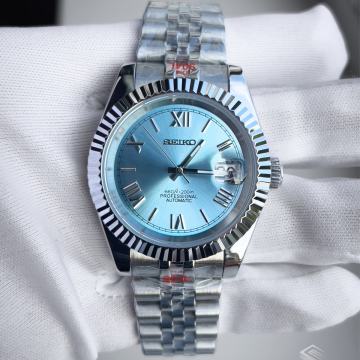 Seiko MOD Datejust Ice Blue Roman 36/39mm Automatik **NOVO**