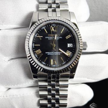 Seiko MOD Roman Black-Gold *NOVO*