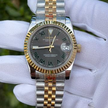 Seiko MOD Datejust Wimbledon Silver-Gold - Automatik - **NOVO** *