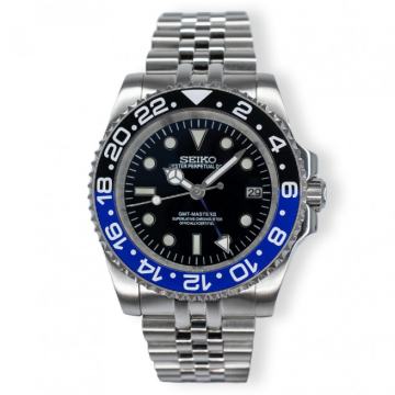 Seiko MOD GMT Master II 'Batman' 40MM  - **NOVO**