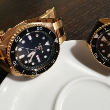 Seiko sport rose gold