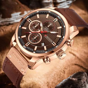 SHAARMS muški minimalistički analogni sat s prikazom datuma,