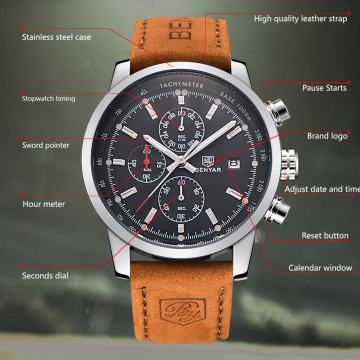 BENYAR Sat sa kožnim remenom