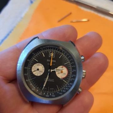 Sicura ( Breitling) 7734 Valjoux chronograph