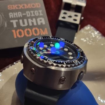 SKX MOD TUNA CAN 1000M Titanium Bluetooth