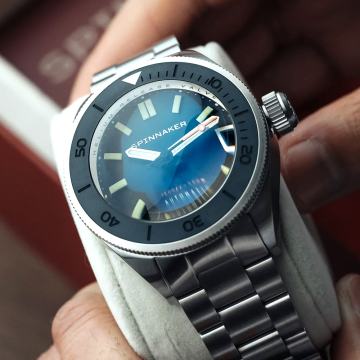 Spinnaker SP-5098-22 Picard Dark Cerulean Automatic Diver 45mm 55ATM