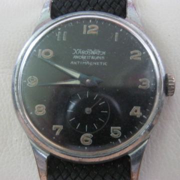 KOLEKCIONAR-"XAROS WATCH ANCRE 17 RUBIS"-VOJNI-SWISS