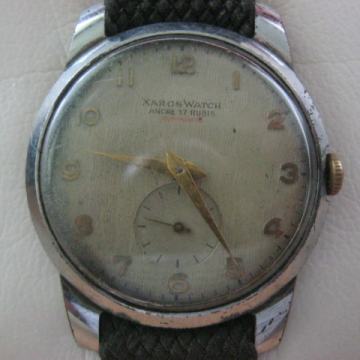 KOLEKCIONAR -"XAROS WATCH ANCRE 17 RUBIS"-VOJNI-SWISS