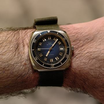 Vintage Glycine diver automatic 20 ATM swiss made