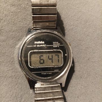 Vintage lcd sat Ruhla lc quartz