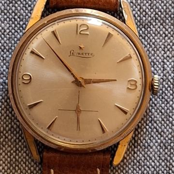 VINTAGE POZLAĆENI SAT "LEVRETTE"-SWISS