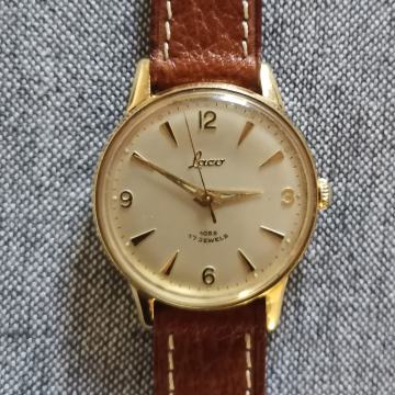VINTAGE SAT "LACO" 1055 17 JEWELS -GERMANY-DUROWE 1055