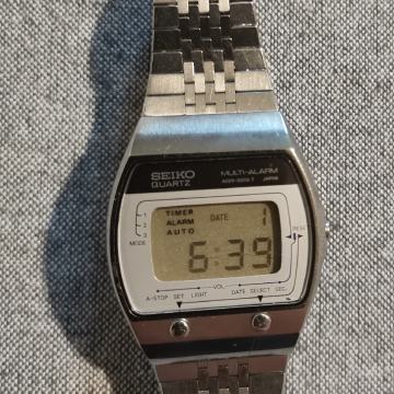 VINTAGE SAT "SEIKO" A029-5000 LCD MULTI ALARM-JAPAN-1978. GODINA