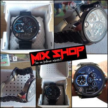 XXXL DIESEL DZ7278 BLACK MR BIG DADDY TOP MUŠKI SAT KAO NOV*GARANCIJA