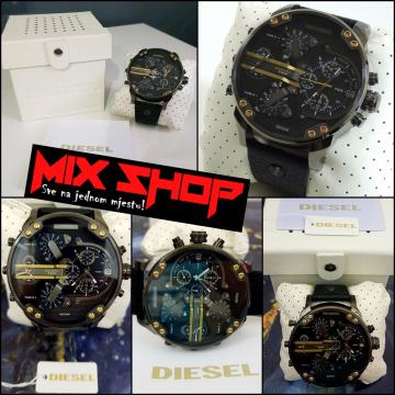 XXXL DIESEL DZ7348 SIVI MR BIG DADDY TOP MUŠKI SAT KAO NOV*GARANCIJA