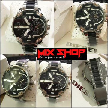 XXXL DIESEL DZ7349 SREBRENI MR BIG DADDY MUŠKI SAT KAO NOV*GARANCIJA