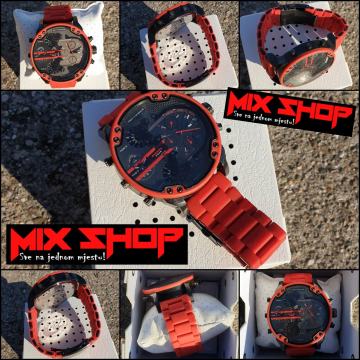 XXXL DIESEL DZ7370 CRVENI MR BIG DADDY TOP MUŠKI SAT *NOVO*GARANCIJA*
