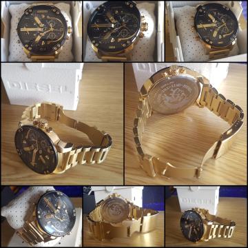 XXXL DIESEL DZ7333 GOLD MR BIG DADDY TOP MUŠKI SAT *NOVO*GARANCIJA*