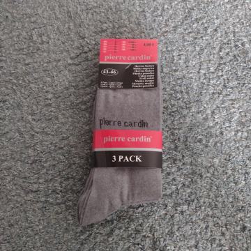 3 para 43-46 Muška čarapa pierre cardin® MADE IN TURKEY MAN GREY tanje
