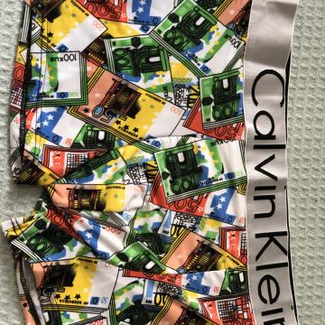 CALVIN KLEIN-3 D* PRINT - BOKSERICE -MONEY -EUR (XXL / XL )