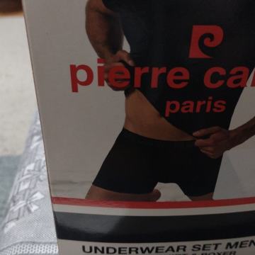 pierre cardin paris UNDERWEAR SET MEN ROUND NECK T-SHIRT & BOXER XXL