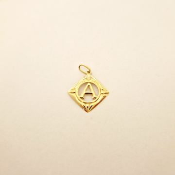14K ZLATNI PRIVJESAK SLOVO A 0,50G***24RATE***R1***