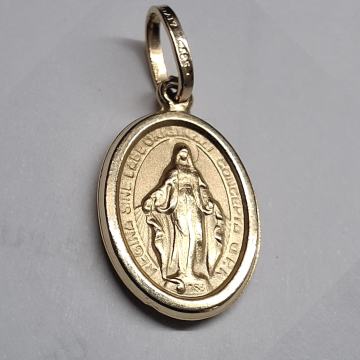 ČUDOTVORNA ZLATNA MEDALJICA GOSPE OD MILOSTI, ZLATO *585 (14 karata)