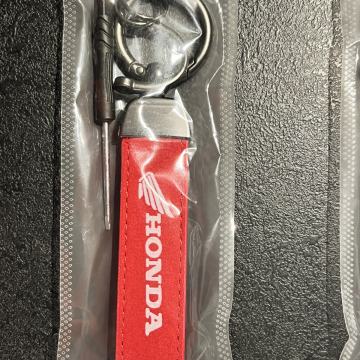 HONDA- KOŽNI PRIVJESAK SA RINGOM-VRHUNSKI LOGO