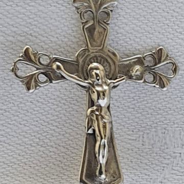 KRIŽ RASPELO SREBRO 800 SECESIJA
